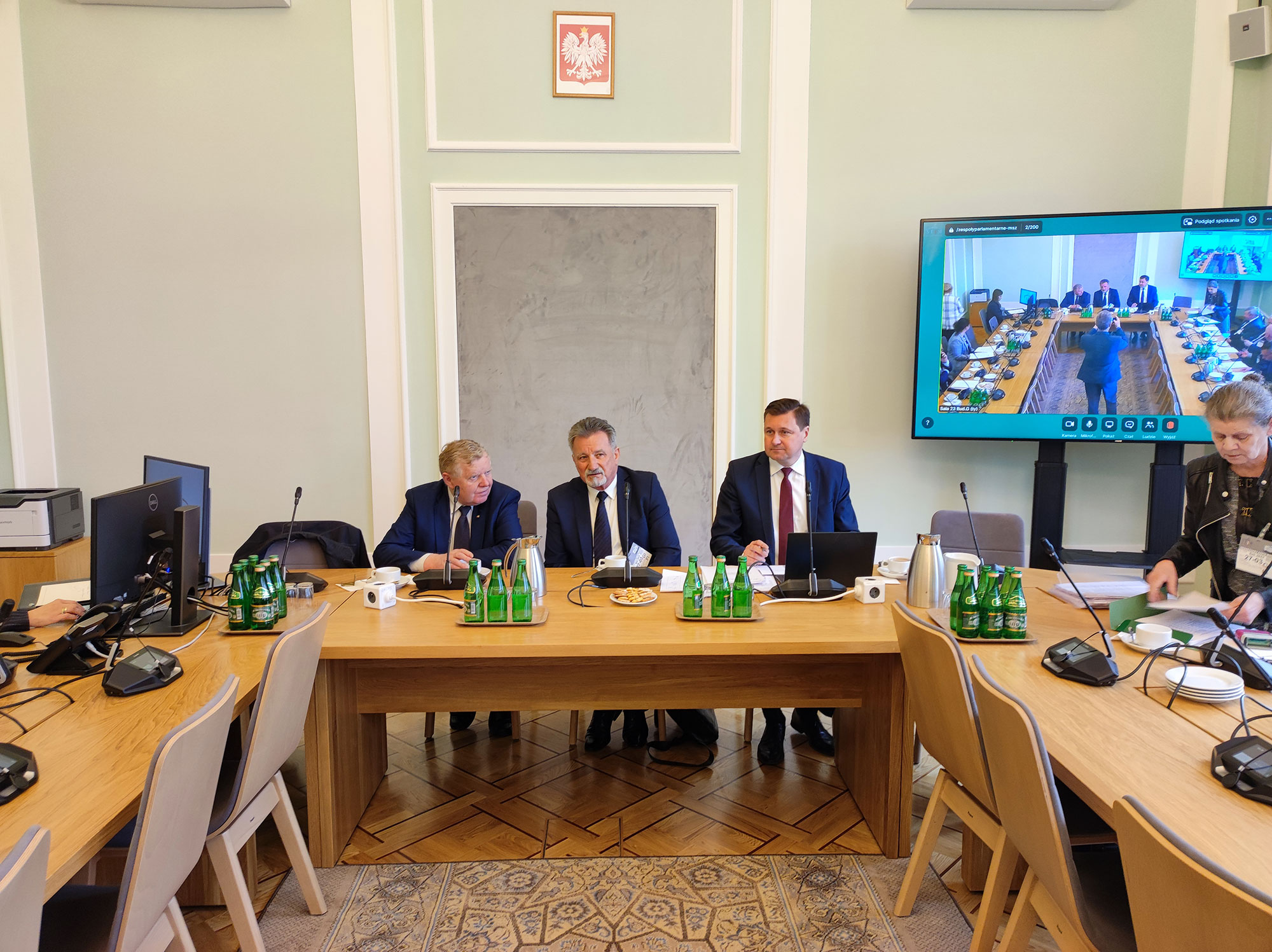 Spotkanie członków Rady KZRRSP z posłem Grzegorzem Wojciechowskim